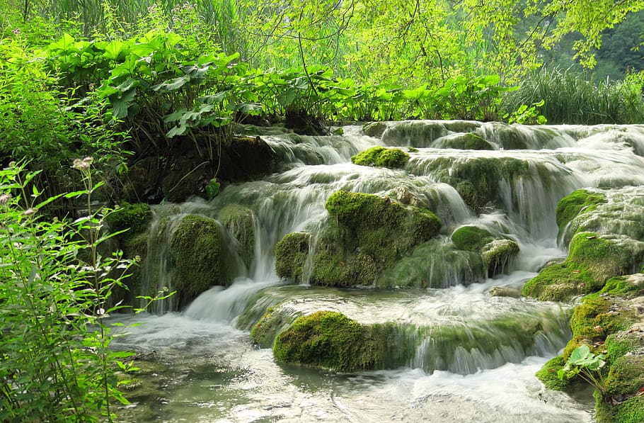 Waterfall at Plitvice lakes